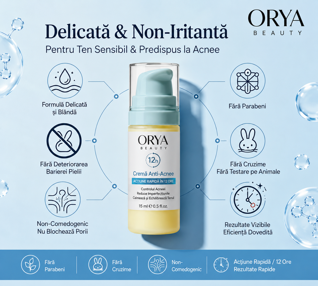 Orya Clear Skin Cream – Crema cu Acid Salicilic pentru Ten Predispus la Acnee